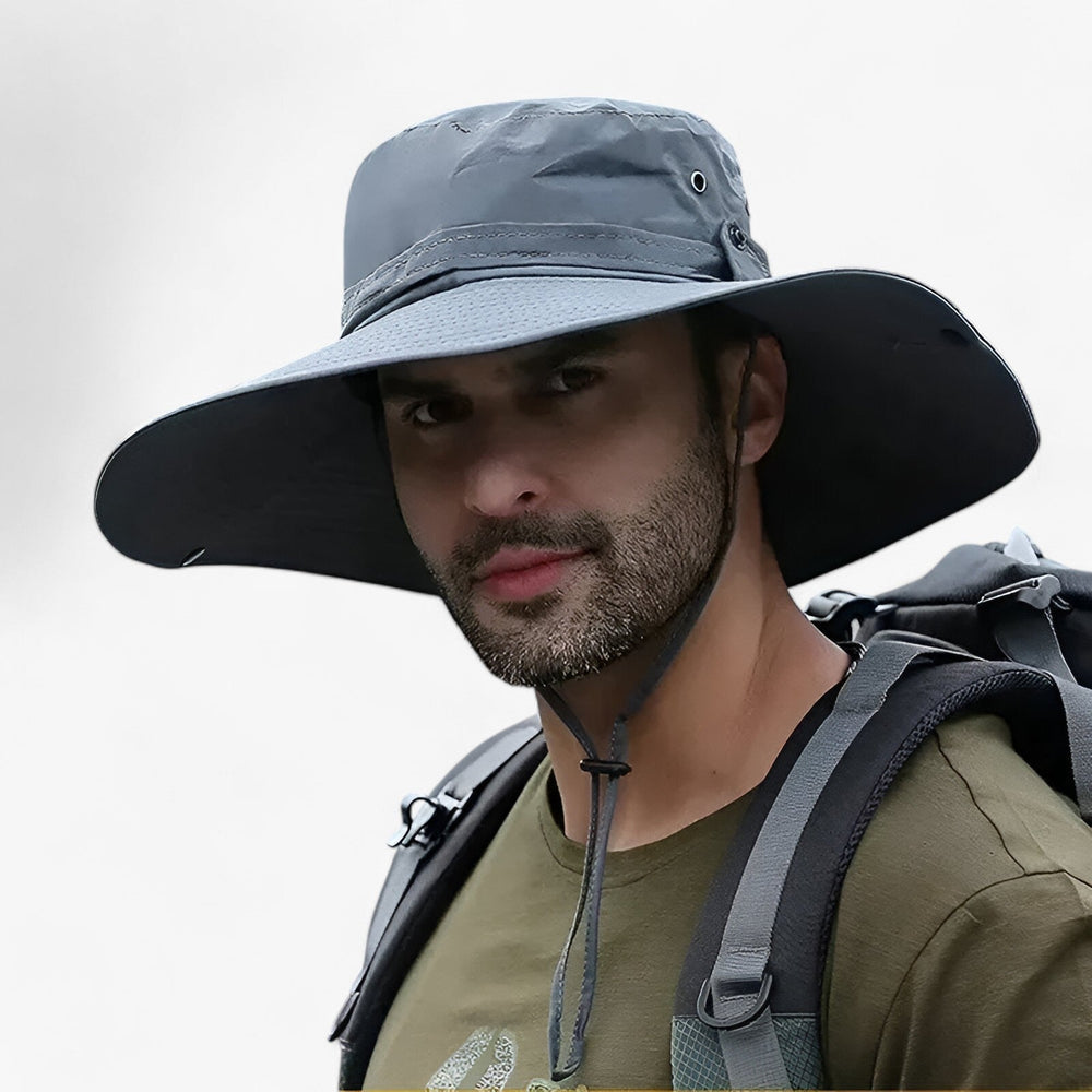 Wide-Brim Outdoor Hat with UV Protection