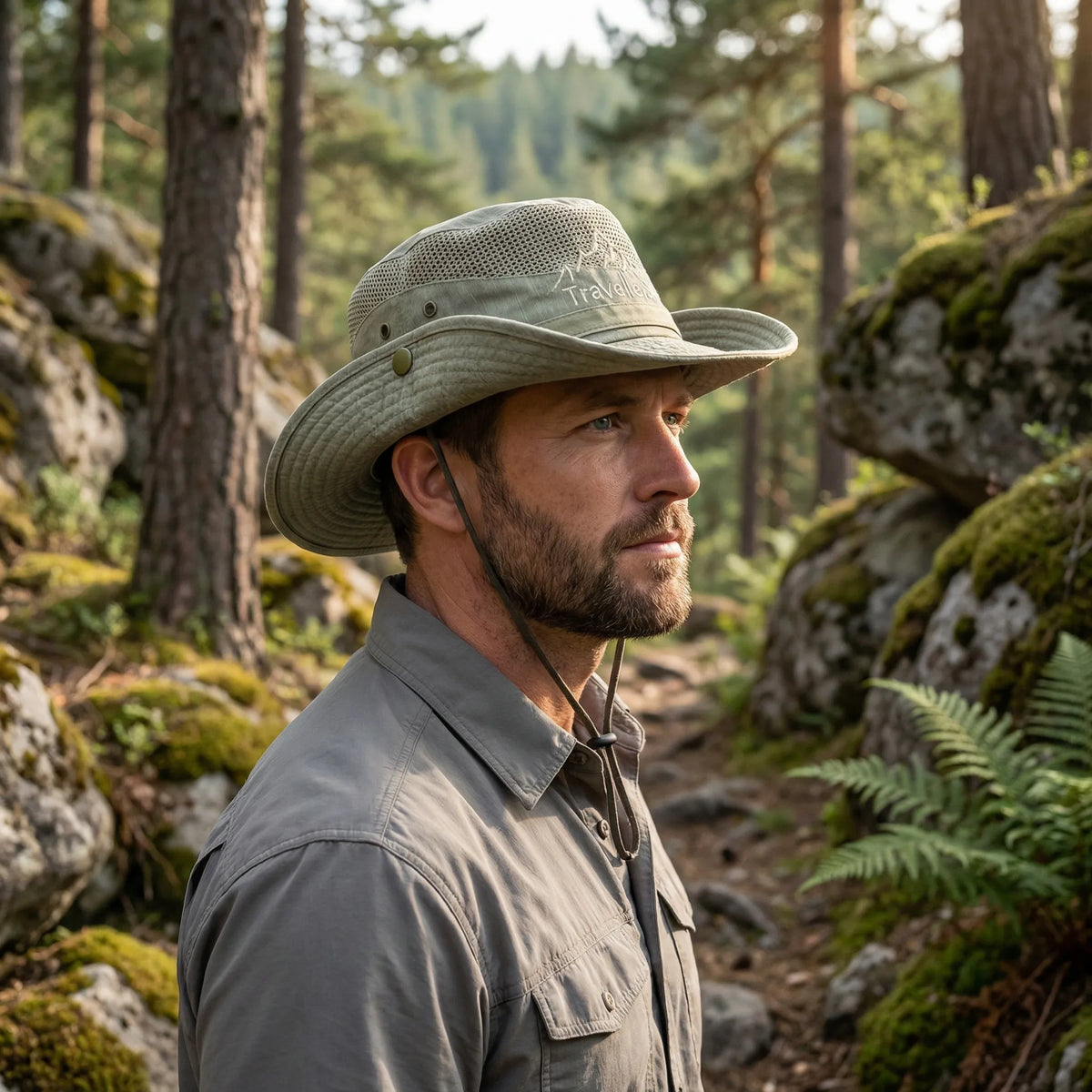 Wide-Brim Sun Hat for Outdoor Activities