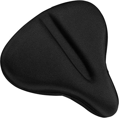 Wide Gel Bike Seat Cover for Stationary Spin Bikes