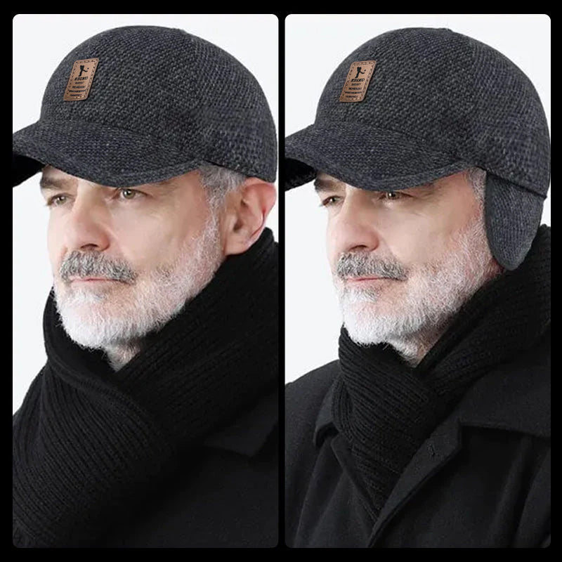 Winter Baseball Cap with Ear Flaps - Warm, Stylish, and Practical