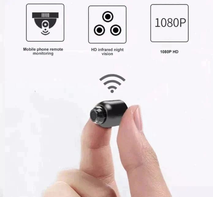 Wireless Night Vision Home Security Camera - Compact Indoor Design