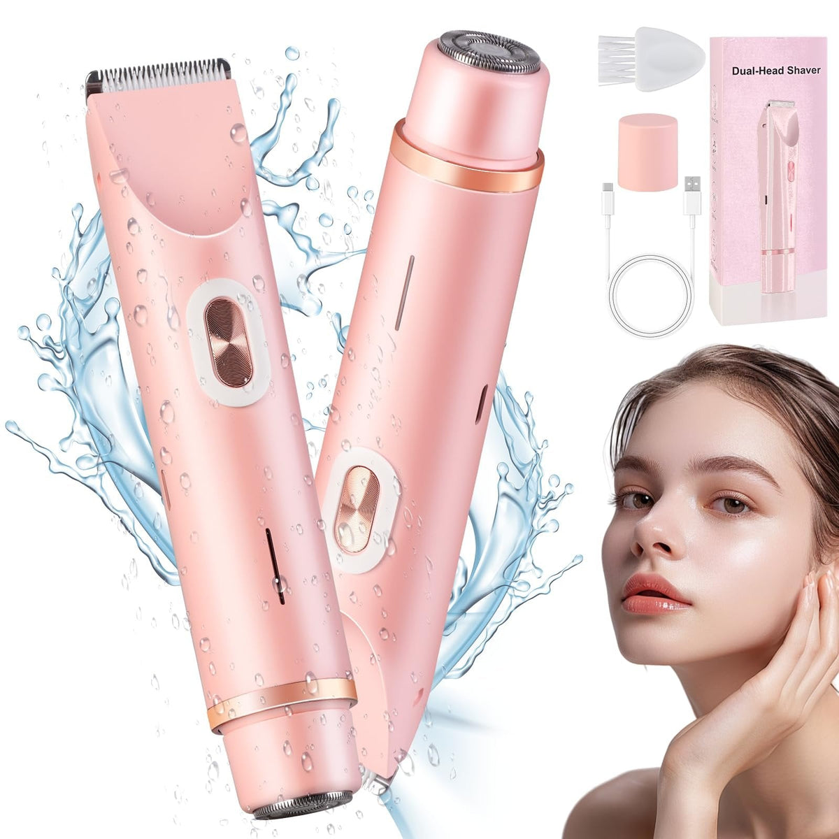 Women's 2-in-1 Electric Shaver and Bikini Trimmer