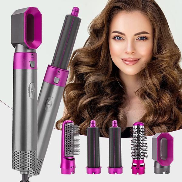 Women's 5-in-1 Hair Styler with Curling & Straightening Attachments