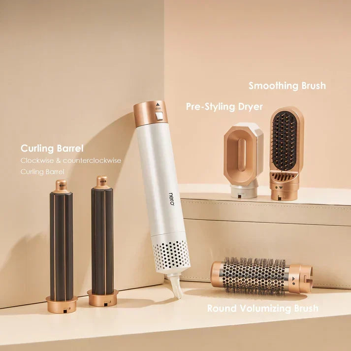 Women's 5-in-1 Hair Styler with Curling & Straightening Attachments