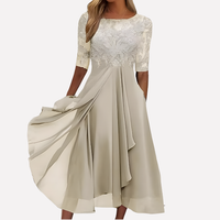 Women's A-Line Midi Dress