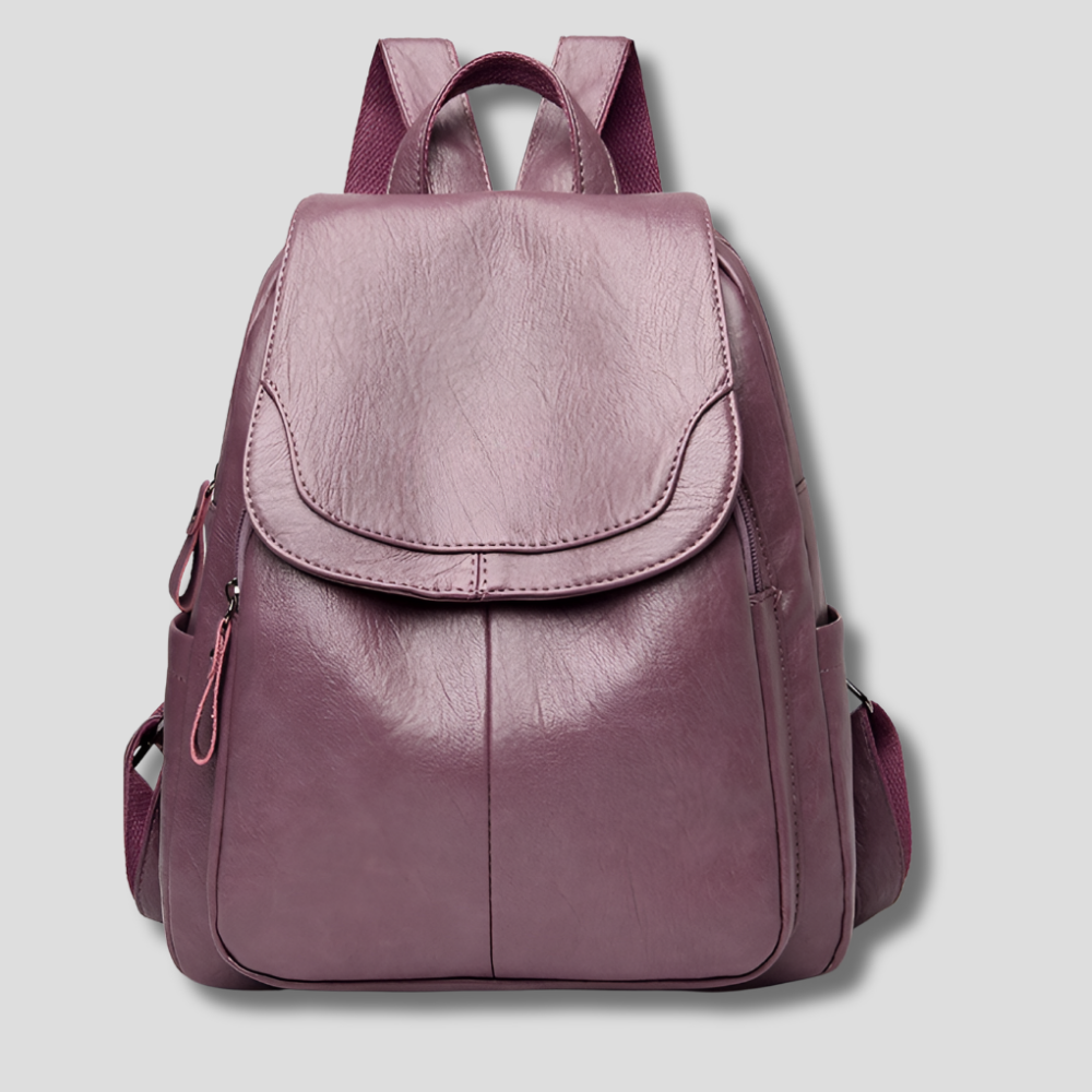 Women's Anti-Theft Backpack with Zip Closure – Compact Everyday Backpack