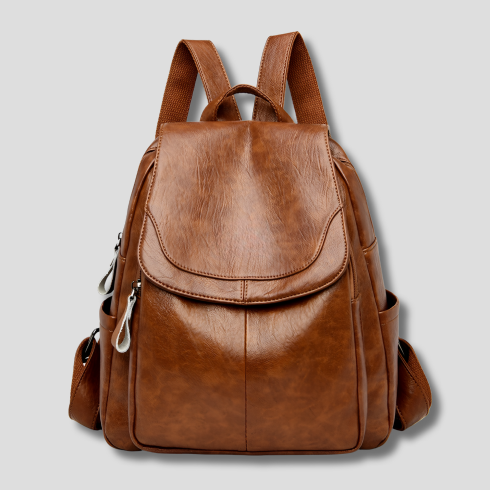 Women's Anti-Theft Backpack with Zip Closure – Compact Everyday Backpack
