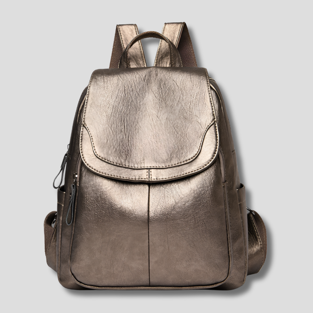 Women's Anti-Theft Backpack with Zip Closure – Compact Everyday Backpack