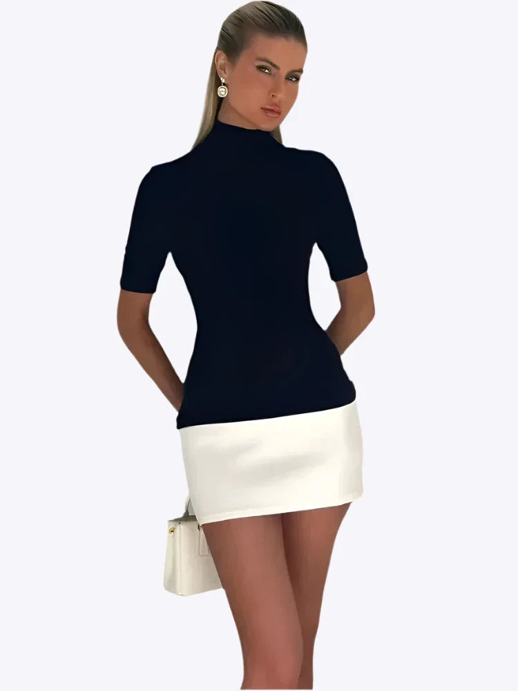 Women's Autumn Effortless Chic Fitted Mini Dress
