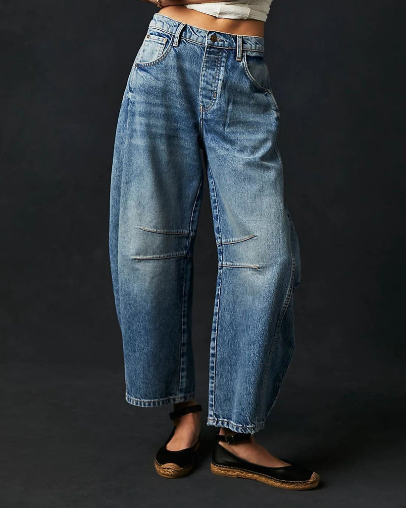 Women's Barrel Leg Jeans – Autumn Edition