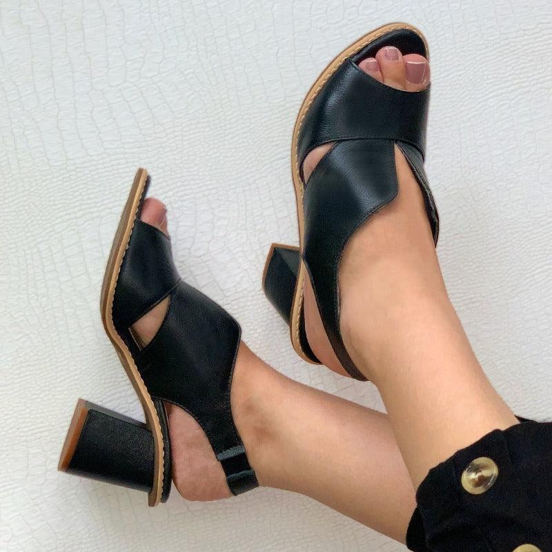 Women's Block Heel Comfort Sandals for All-Day Wear