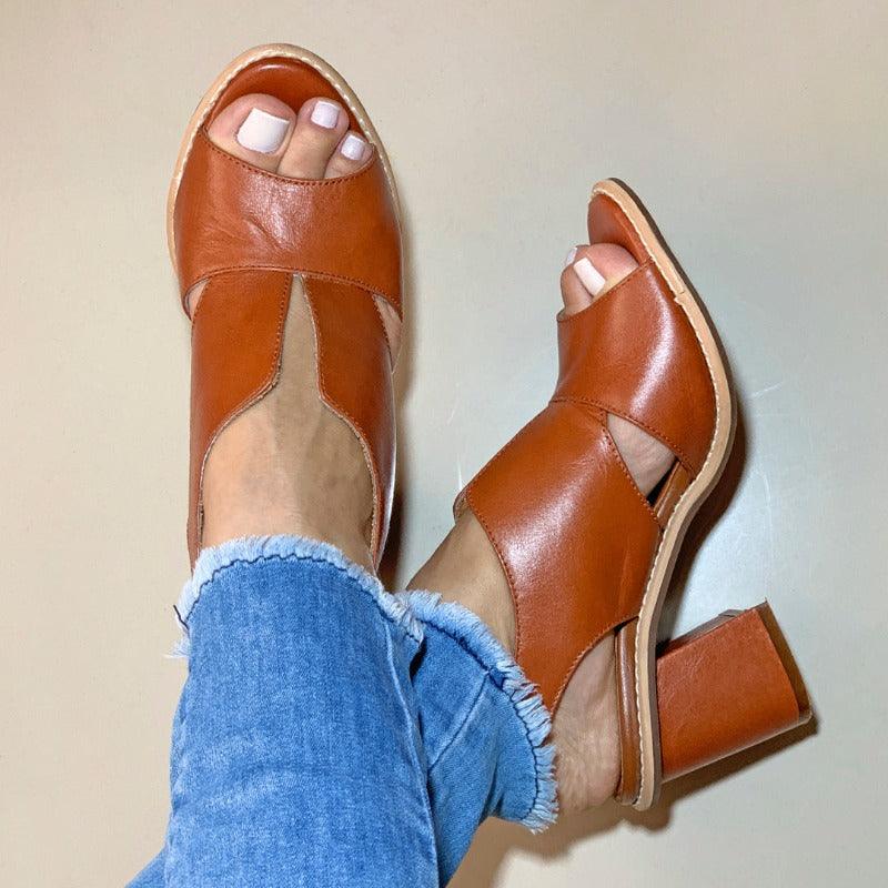 Women's Block Heel Comfort Sandals for All-Day Wear