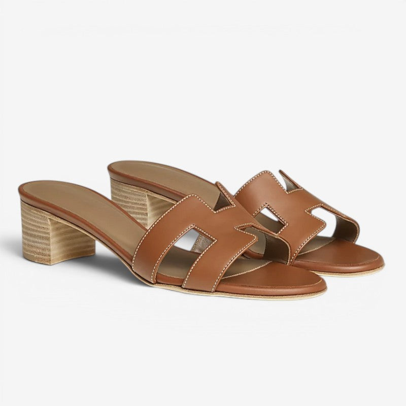 Women's Block Heel Slide Sandals