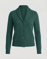 Women's Button-Front Lapel Collar Cardigan