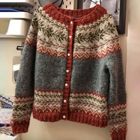 Women's Button-Front Winter Cardigan Sweater