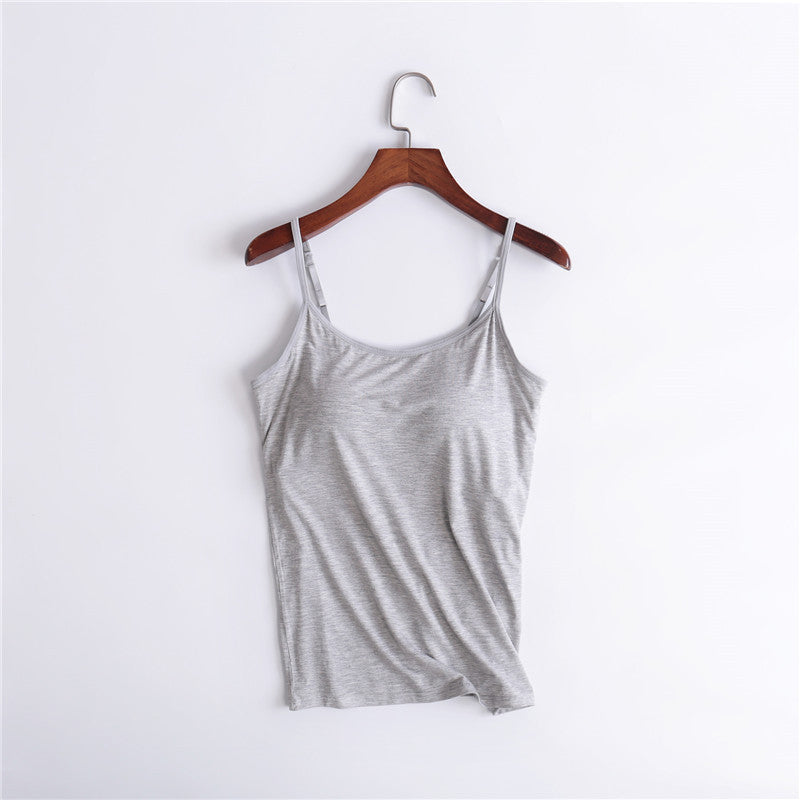 Women's Camisole with Built-In Bra
