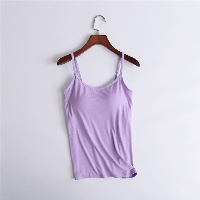 Women's Camisole with Built-In Bra