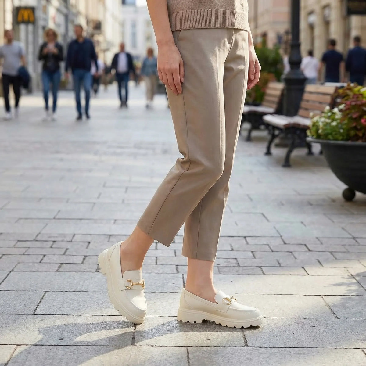 Women's Chunky Sole Loafers - Kathleen