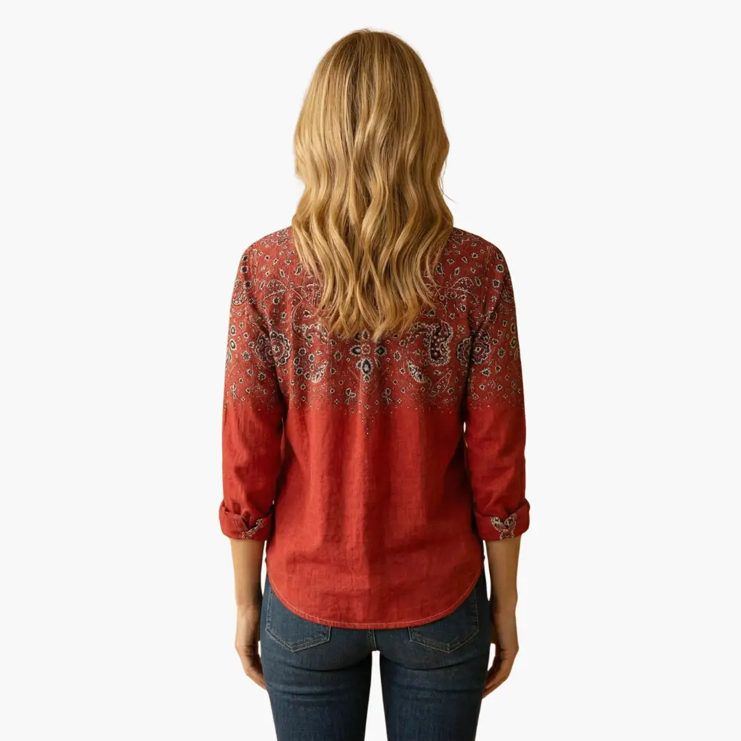 Women's Classic Long-Sleeve Button-Down Shirt