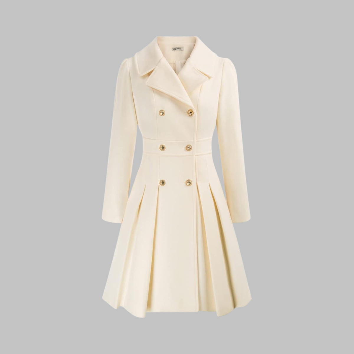 Women's Classy Double-Breasted Long-Sleeve Coat
