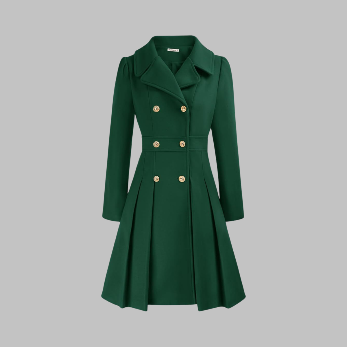 Women's Classy Double-Breasted Long-Sleeve Coat