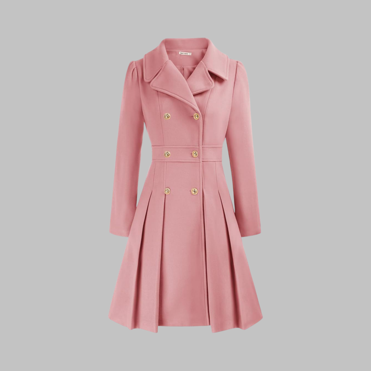 Women's Classy Double-Breasted Long-Sleeve Coat