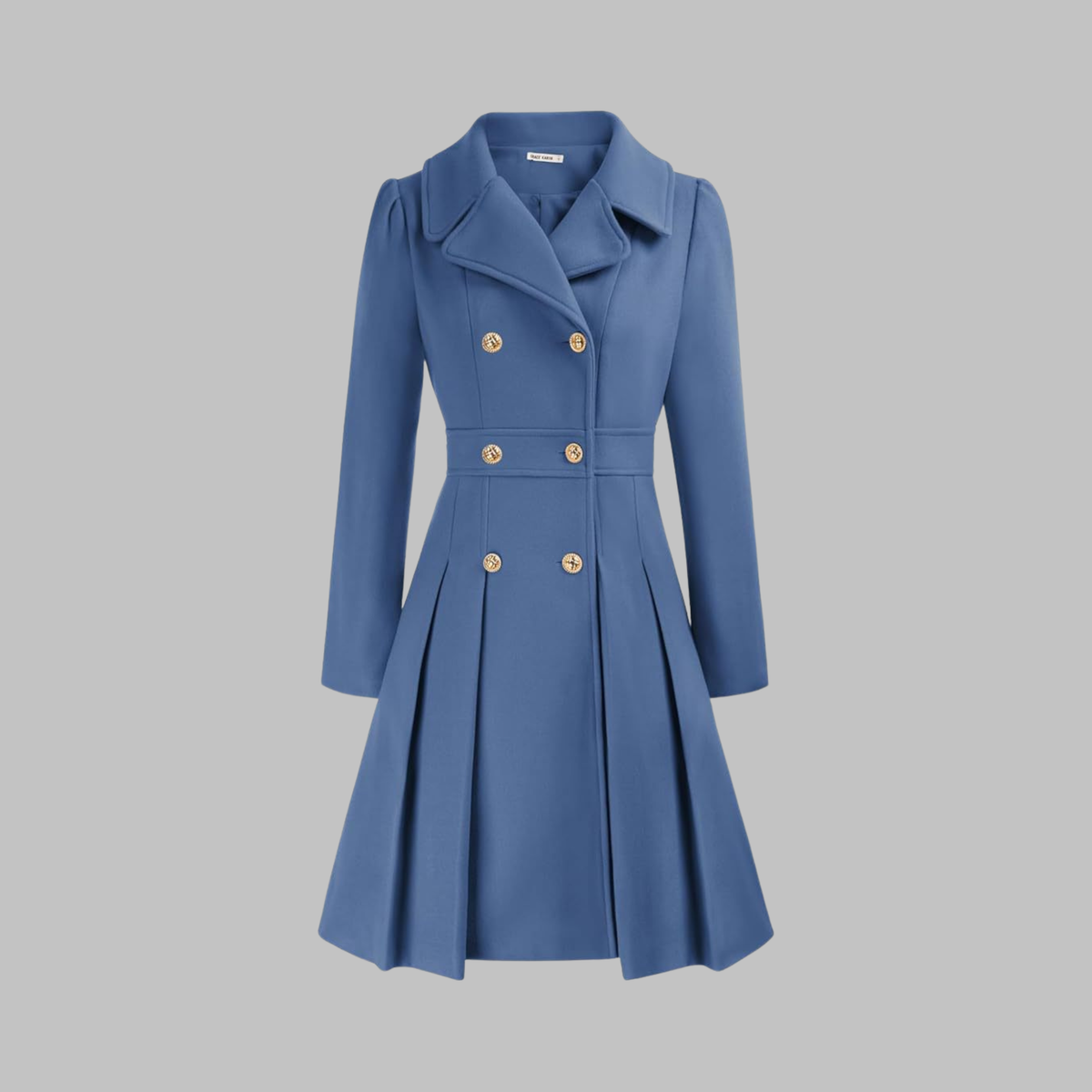 Women's Classy Double-Breasted Long-Sleeve Coat