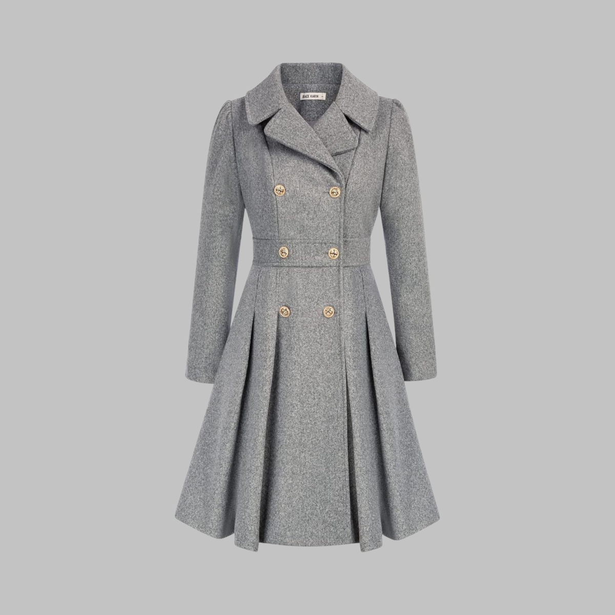 Women's Classy Double-Breasted Long-Sleeve Coat