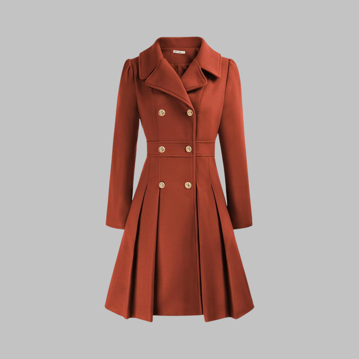 Women's Classy Double-Breasted Long-Sleeve Coat