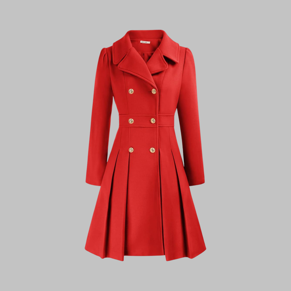 Women's Classy Double-Breasted Long-Sleeve Coat