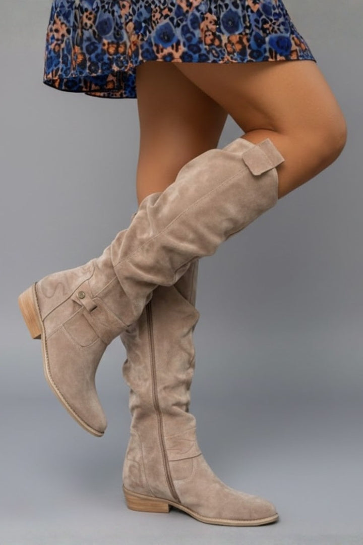 Women's Comfortable Flat Knee-High Boots