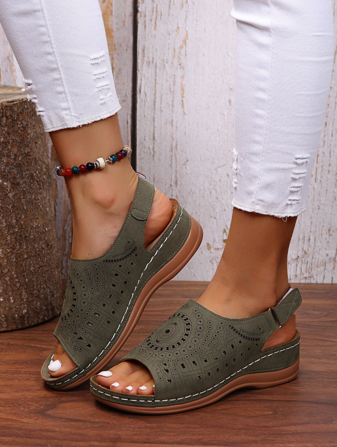 Women's Comfortable Orthopedic Summer Sandals with 3-Arch Support System
