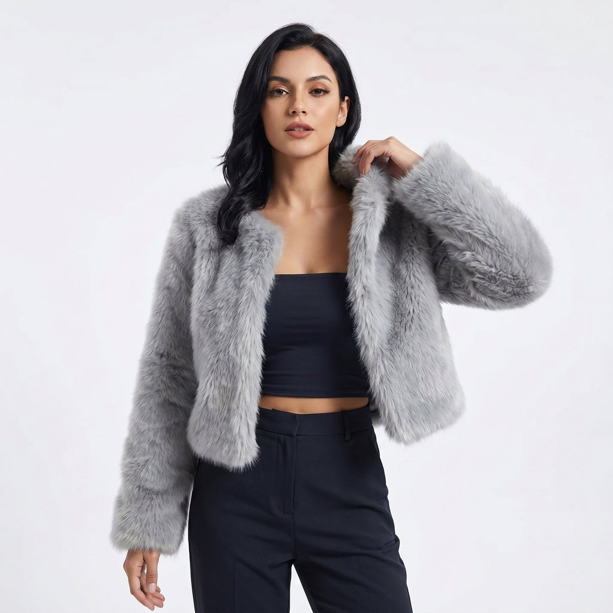 Women's Cropped Cardigan Jacket