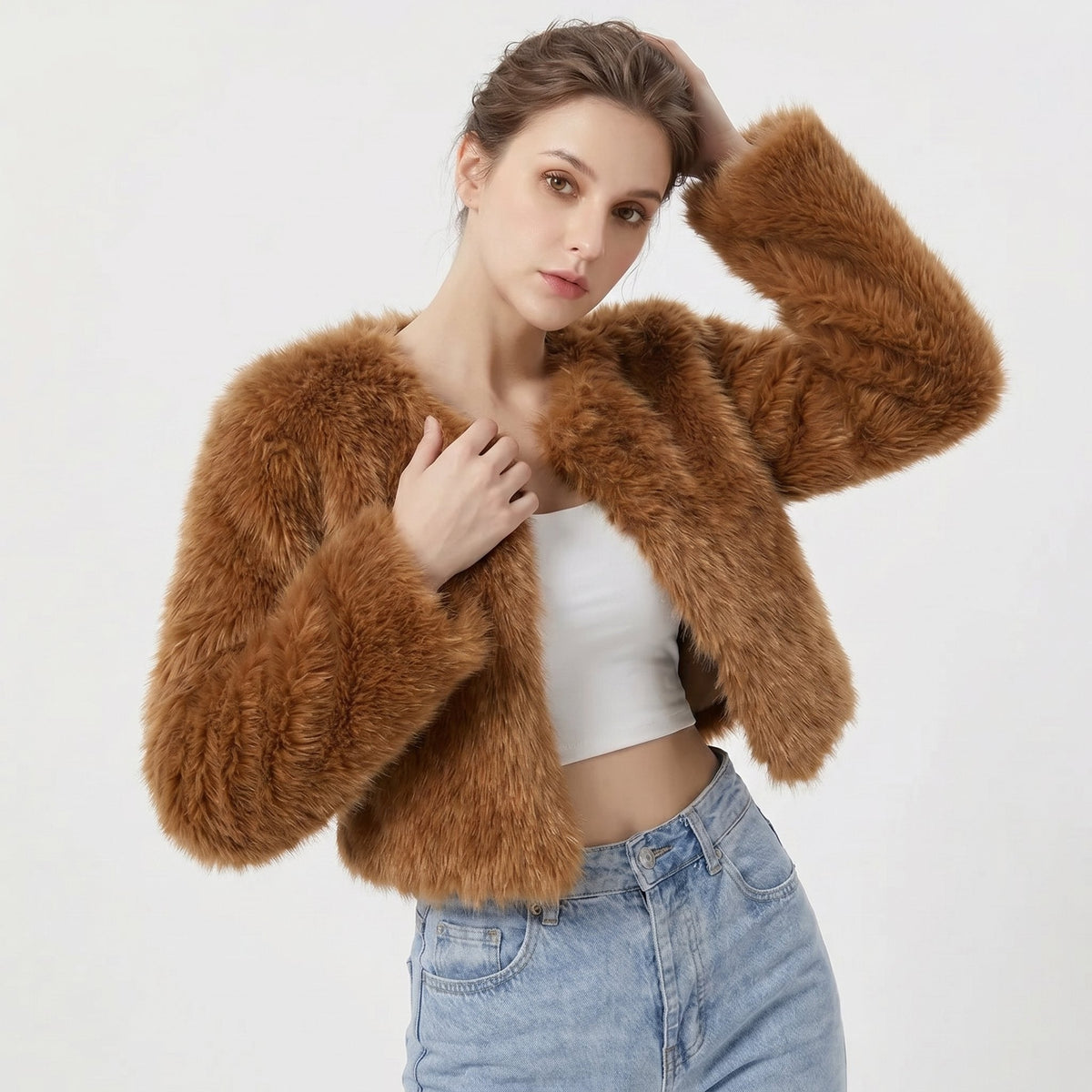 Women's Cropped Cardigan Jacket