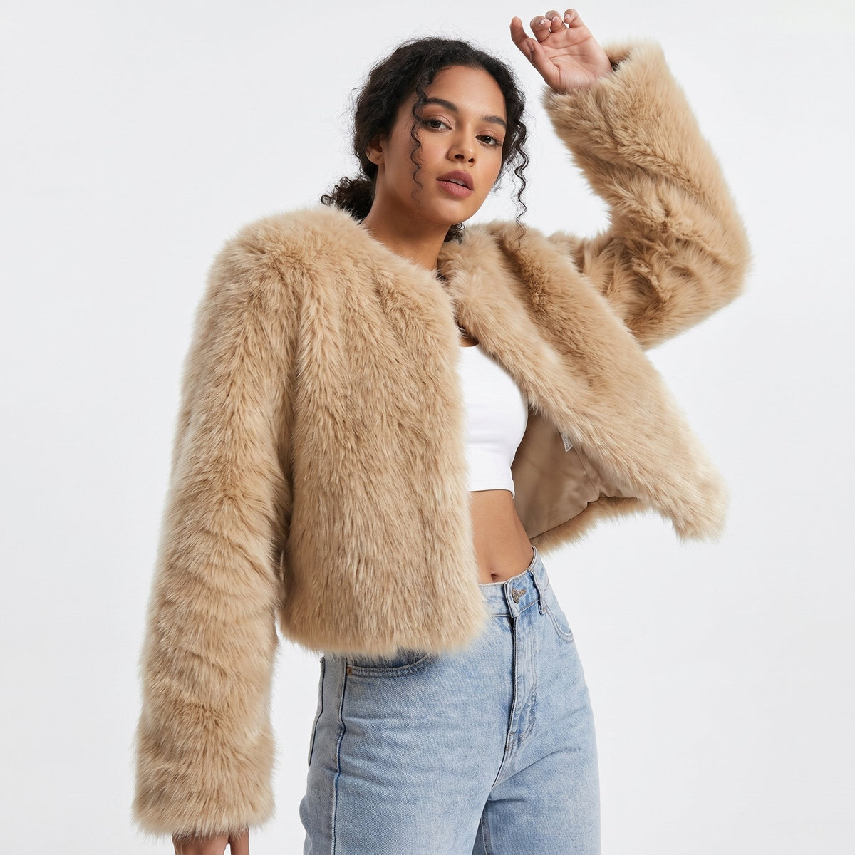 Women's Cropped Cardigan Jacket