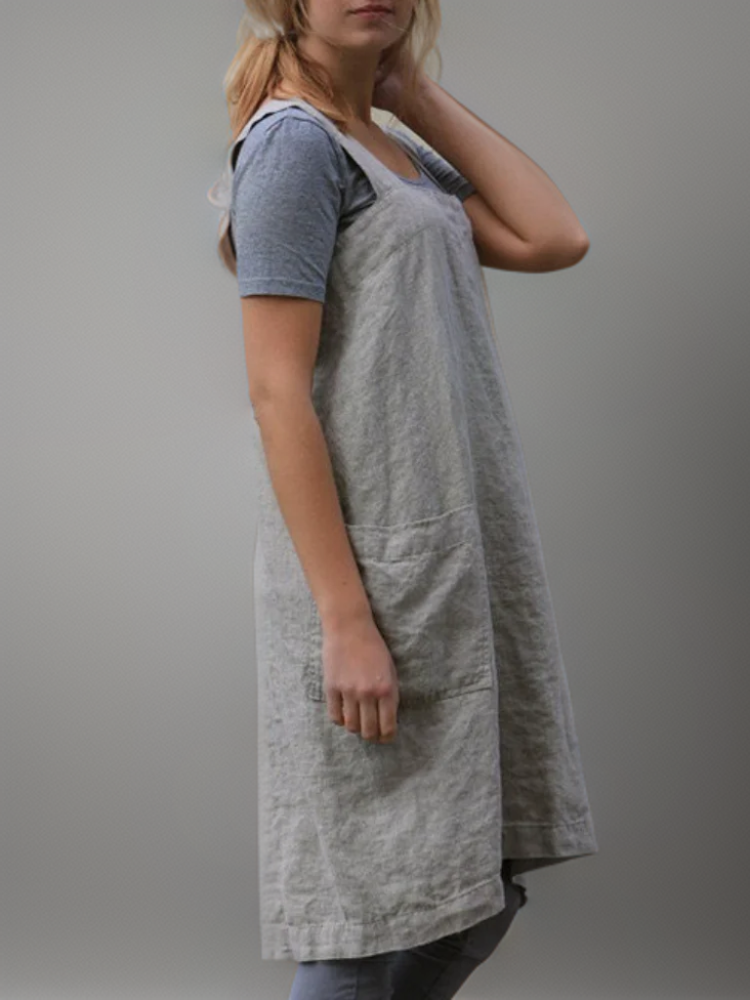 Women's Cross-Back Bib Apron – Heathered