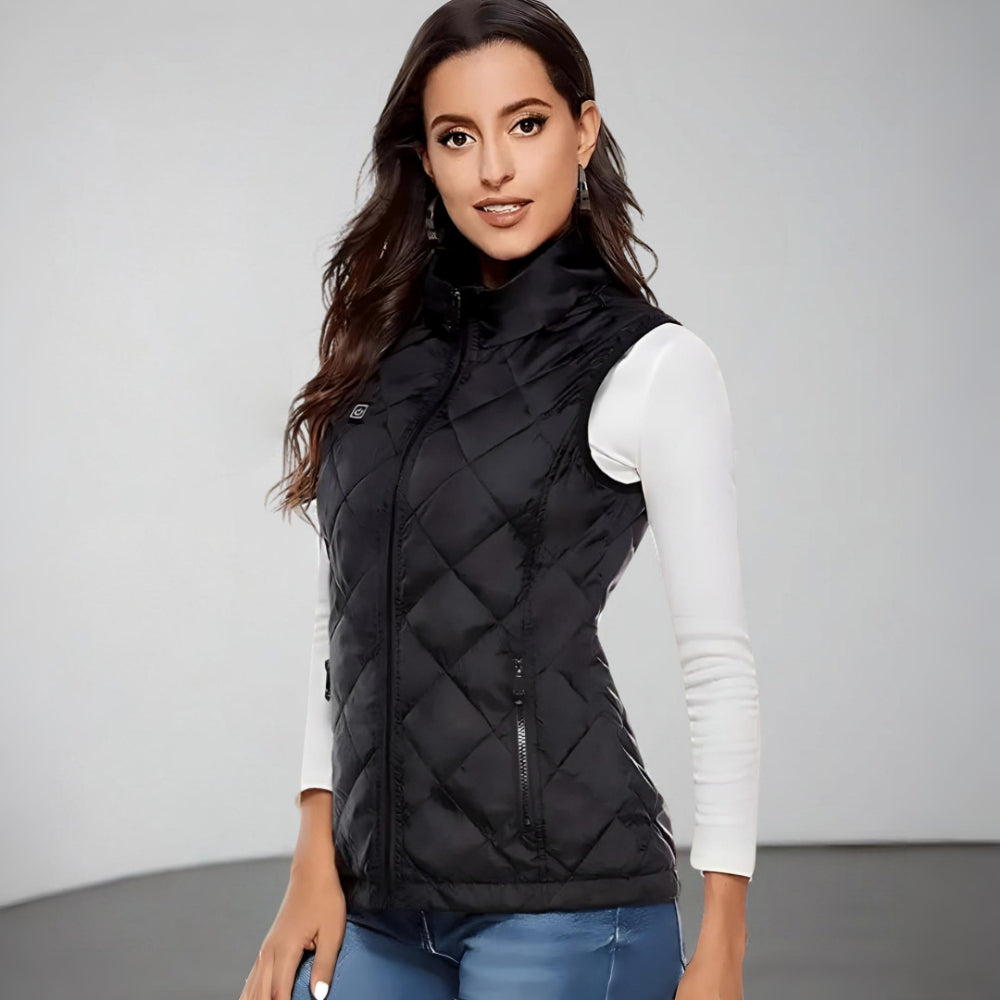 Women's Electrically Heated Vest for Winter and Outdoors
