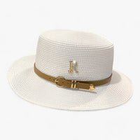 Women's Elegant Flat Crown Summer Hat
