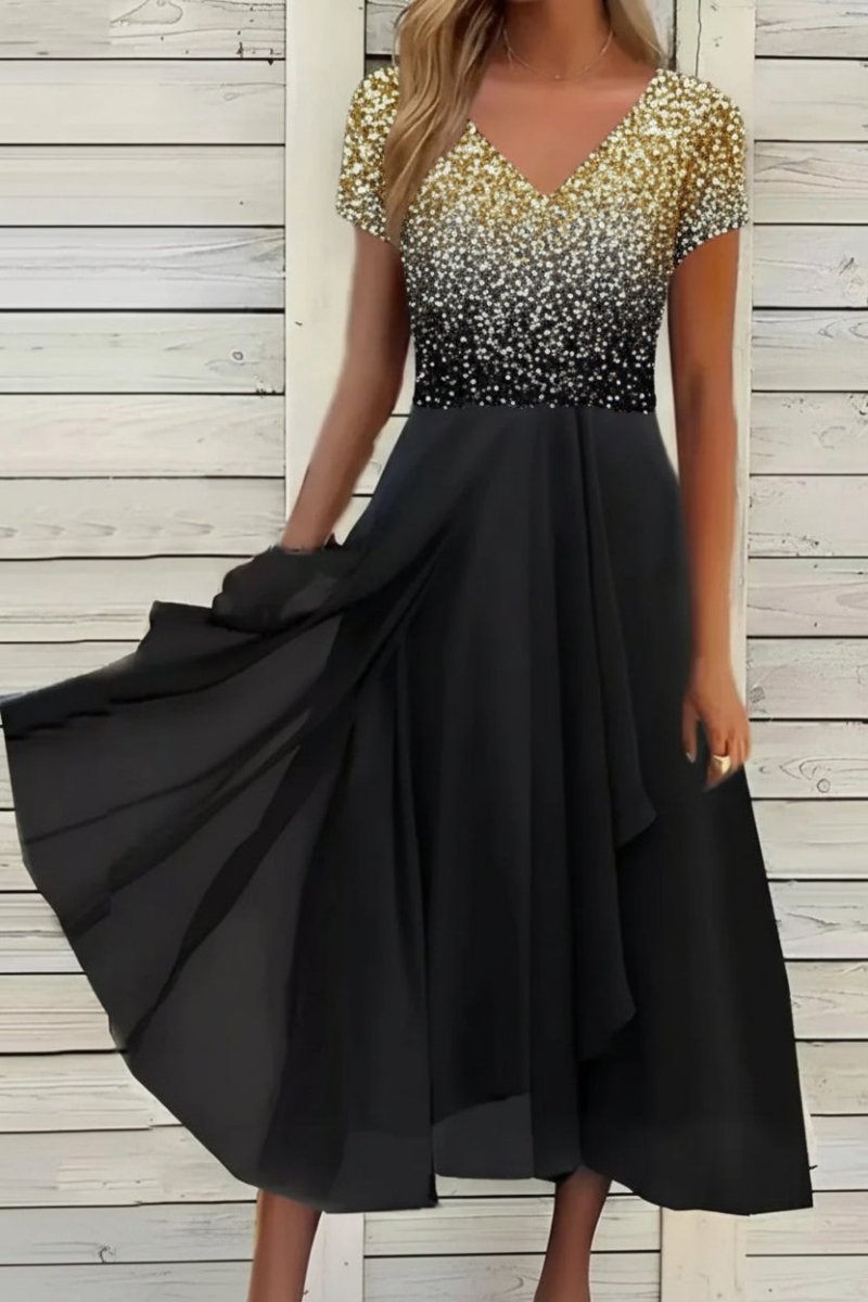 Women's Elegant Floral Maxi Dress for Party & Evening