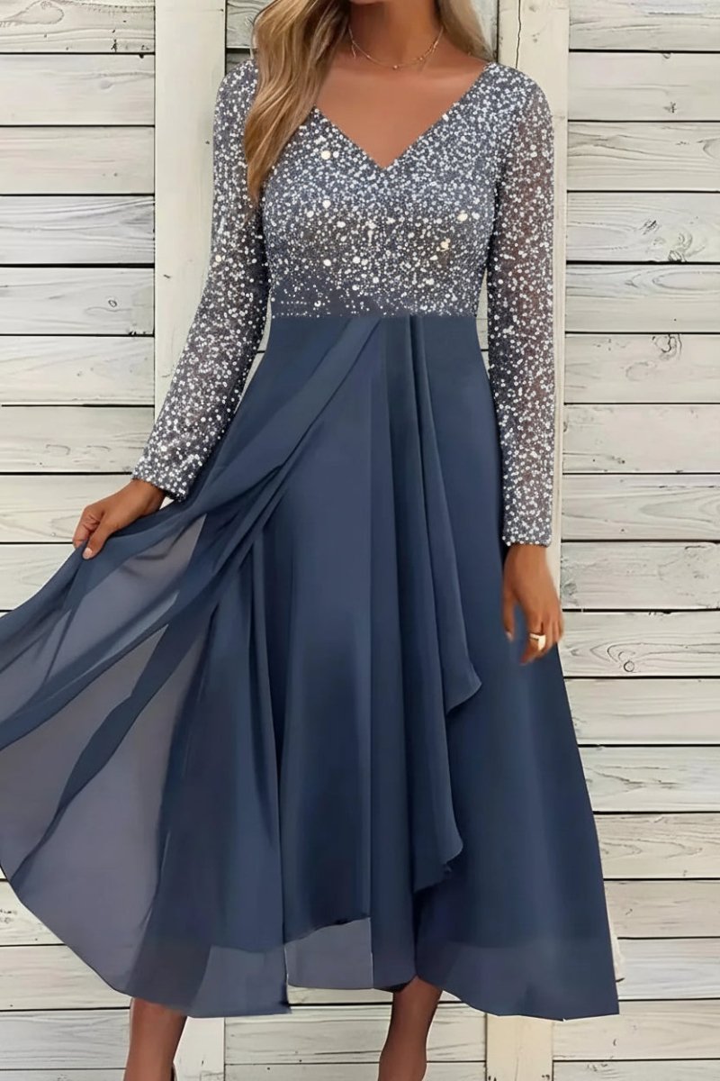 Women's Elegant Floral Maxi Dress for Party & Evening