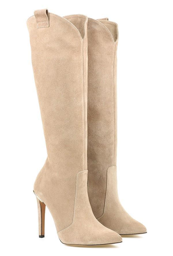Women's Elegant Knee-High Winter Boots with High Heel