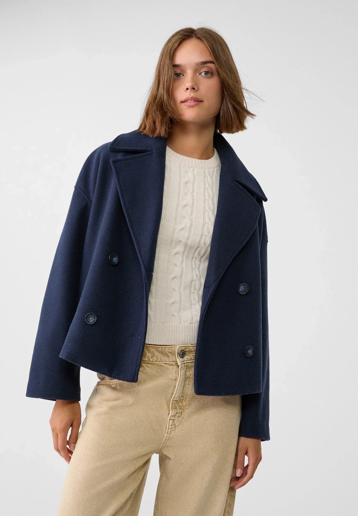 Women's Elegant Loose Double-Breasted Jacket