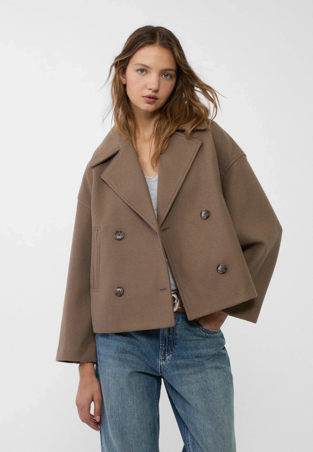 Women's Elegant Loose Double-Breasted Jacket