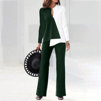 Women's Elegant Modern Asymmetric Pant Suit Set