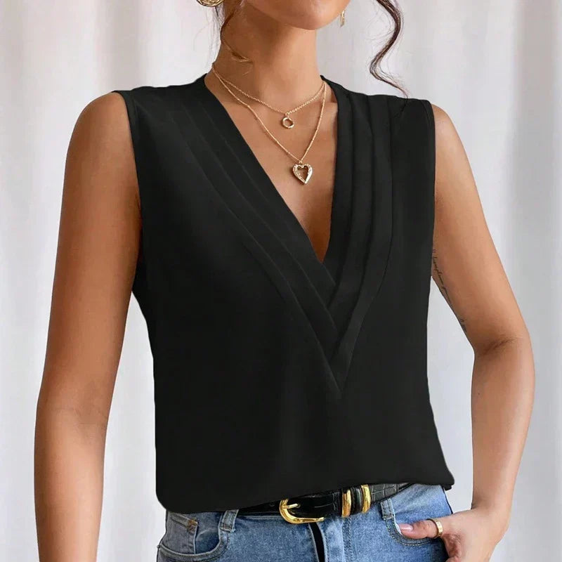 Women's Elegant Sleeveless Blouse