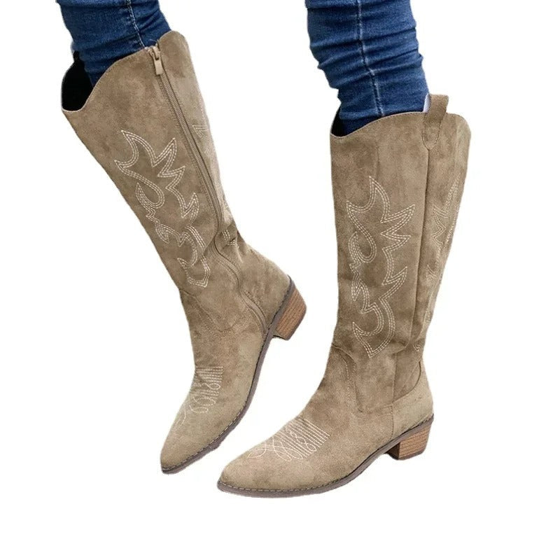 Women's Embroidered Western Cowboy Boots