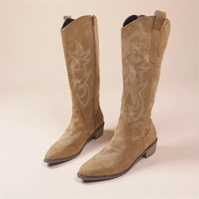 Women's Embroidered Western Cowboy Boots