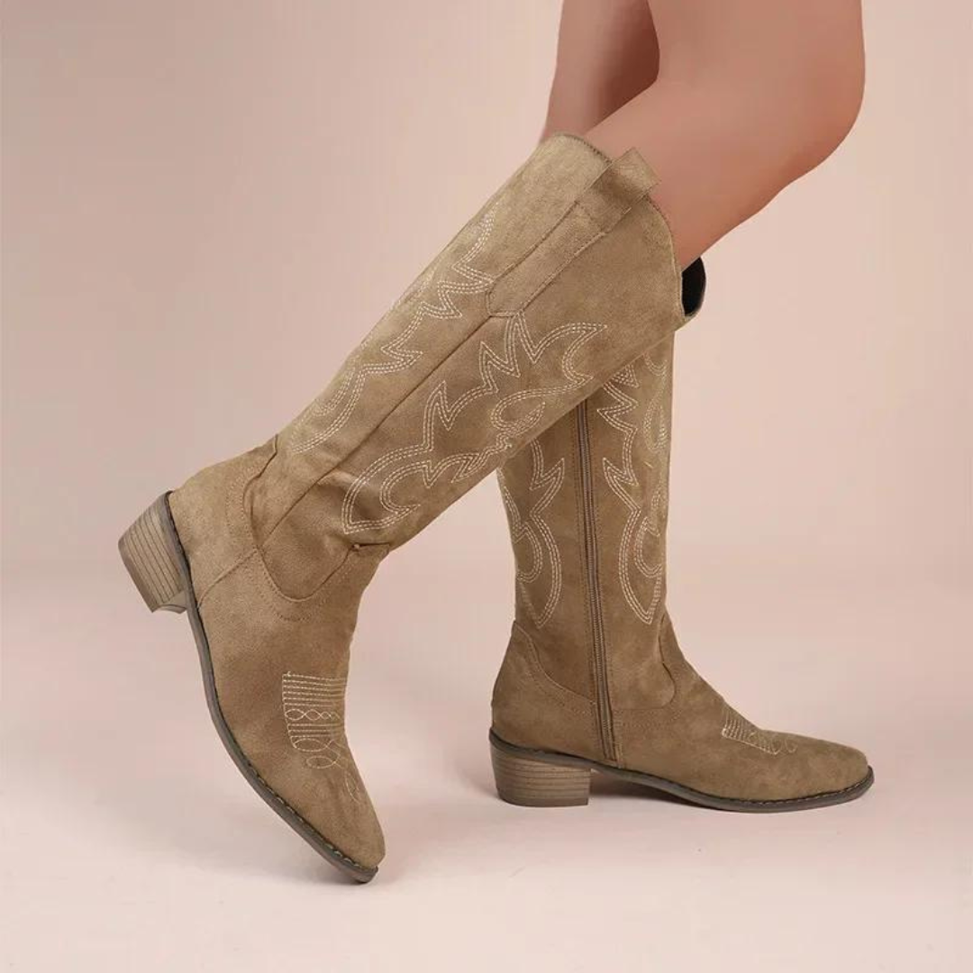 Women's Embroidered Western Cowboy Boots