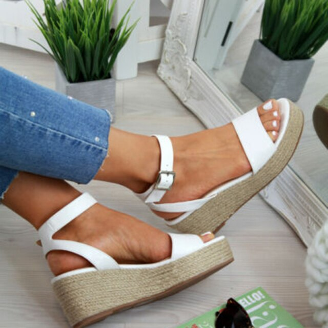 Women's Espadrille Platform Sandals - Comfortable & Stylish