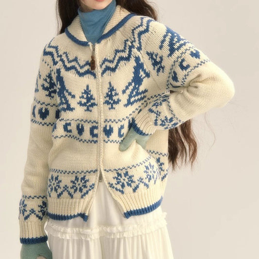Women's Fair Isle Hooded Jumper